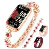 Smart Watches for Women,Fitness Tracker Watches with Sleep Monitor/Heart Rate/Blood Oxygen,IP68 Waterproof FitnessTracker with Long Battery Life,Excellent Appearance Design for Android/iOS Phones