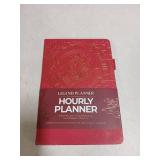 Legend Planner Hourly Schedule Edition Deluxe Weekly & Daily Organizer with Time Slots. Time Management Appointment Book Journal for Work & Personal Life, Undated, A5 Hardcover Hot Pink, Gold Foil