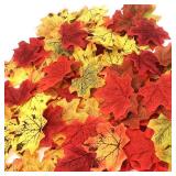 CODE FLORIST 200 Pcs Fall Artificial Maple Leaves for Thanksgiving,Weddings Decorations,Festival Events