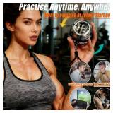 Wrist Ball,2026 New Wrist Ball Exerciser,Auto-Start Wrist Balls Hand Exerciser, Enhance Grip Strength, Hand Strengthening Devices, Adjustable Resistance, with LED Lights