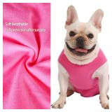 Caslfuca Dog Surgery Recovery Suit - After Spay, Abdominal Wounds Post Surgical Recovery, Anti Licking Breathable Dog Onesies for Small, Medium & Large Pet, Alternative Bandages Cone E-Collar