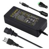 24V Power Supply,24Volt 6Amp 144W 100-240V AC to 24V DC Power Supply with 5.5mm x 2.5mm&2.1mm Output,LED Terminal Connector,24V 6A Power Supply 5A 4A 3A 2A 1A DC Adapter for LED Strip Light,Printer