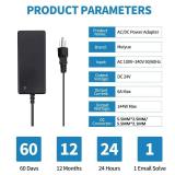 24V Power Supply,24Volt 6Amp 144W 100-240V AC to 24V DC Power Supply with 5.5mm x 2.5mm&2.1mm Output,LED Terminal Connector,24V 6A Power Supply 5A 4A 3A 2A 1A DC Adapter for LED Strip Light,Printer