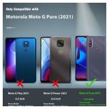 BNIUT for Moto G-Pure Phone Case: for Motorola Moto G Power 2022 / Moto G Play 2023 Case Dual Layer Protective Heavy Duty Cell Cover Military Shockproof with Non Slip Textured Back - 6.5inch Black