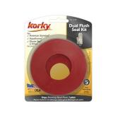 Korky 440BP Dual Flush Seal Kit - Replaces AquaSource, American Standard, Glacier Bay and Mansfield Seals - Made in USA , Red , 3 In.