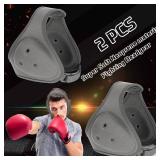 Jerify 2 Pcs Wrestling Headgear for Kids Youth Soft Grappling Headgear Wrestling Adjustable Ear Guard Protective(Grey)
