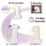 Bugame Light Up Numbers 4FT, Number 2 Light Up Sign Marquee Numbers 4 Feet Tall, Large 2 Marquee Number for 2nd Birthday Party Decorations Mosaic Numero