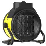 Buyplus Electric Space Heater - Outdoor Heater with Super Long Cord, Overheat Protection, Heaters Heat Up in 2 Seconds, 3 Modes, Small Fan Heater Tent Ceramic Space Heater for Patio, Amber Tested Work