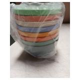 HOTEC BPA Free Unbreakable Wheat Straw Cereal Bowls - Microwave & Dishwasher Safe Soup and Salad Bowls, Set of 8, 26oz, Multicolor