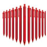 CRYLLIS Pens Bulk, 50Pack Black Pens,Black Ink Ballpoint Pens for Smooth Writing,No Smear,Office Supplies,Back to School Gifts,School Teacher,1.0mm(Red)