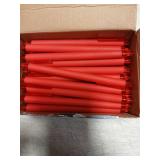 CRYLLIS Pens Bulk, 50Pack Black Pens,Black Ink Ballpoint Pens for Smooth Writing,No Smear,Office Supplies,Back to School Gifts,School Teacher,1.0mm(Red)