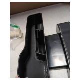 YXH Car Seat Gap Filler Organizer Bag,Car Console Side Storage Box with Cup Holder,Car Interior Organizer Holder Storage Box Organizer Bags, Large, Black-2pcs