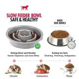 Tuff Pupper Slow Feeder Insert Bowl | Puzzle Maze Slows Down Eating | Elevated Feeder Tray Bowls | Standalone Dog Bowl | Pet Bowls Insert | Easy Clean Dishwasher Safe (4 Cups - Fits 8.9-9.3 Inch Hole)