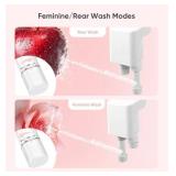 Ultra-Slim Bidet Attachment, Posterior&Feminine Wash-(Retractable Dual Nozzles), (White)