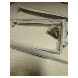 Floating Shelf Bracket 14 Inch, 4 Pack Heavy Duty Shelf Brackets, Black Wall Shelf Bracket for DIY Decorative with Mounting Hardware