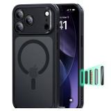 ESR for iPhone 17 Pro Max Case, Camera Control, Compatible with MagSafe, Shockof Military-Grade tection, Magnetic Phone Case for iPhone 17 Pro Max, Classic Hybrid Case, Frosted Black