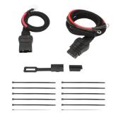 Battery Cable Harness Truck and Plow Side Fits Western Fisher Snow Plow, with Dust Cover, Replaces 21294 61169 8274 2 pin