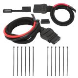 Battery Cable Harness Truck and Plow Side Fits Western Fisher Snow Plow, with Dust Cover, Replaces 21294 61169 8274 2 pin