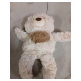 Adorlynetty 13.7 Teddy Bear Stuffed Animals with Heart, Cute Teddy Bear Plush for Kids Baby Girls Boys Beige