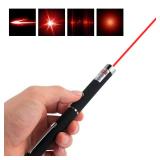 WNZQK 3 Pcs Laser Pointer for Cats Dogs Rechargeable Cat Laser Interactive Cat for Indoor Pet Toys Laser Presentation Remotes Red Light (3 PCS Pack Color Mixed, USB Rechargeable)