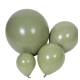 Sage Green Balloons 18 inch +12 inch +10 inch +5 inch Party Eucalyptus Olive Green Birthday Balloon Baby Shower Wedding Balloons 100 pc