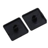Homeswitch 20pcs 20x20mm/0.79x0.79 Single Hole Extrusion End Caps for 2020 European Standard Aluminum Profile Black Plastic