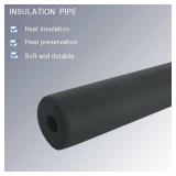 Pipe Insulation Foam Tube 5/8 inch,- 6FT 5/8" Foam Tubing for for Indoor Outdoor Plumbing Pipe, AC Unit, Guitar Stands (5/8" IDx1-23/64 OD-6Ft)