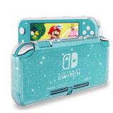 DLseego Protective Case for Nintendo Switch Lite, Glitter Bling Soft TPU Cover with Shock-Absorption and Anti-Scratch Design Protective Case - Crystal Glitter
