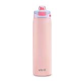 Ello Pop & Fill 22oz Stainless Steel Water Bottle with Quick Fill Technology, Double Walled and Vacuum Insulated Metal, Leak Proof Locking Lid, Sip and Chug, Reusable, BPA Free, Heavenly Hues