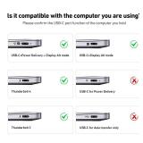 BENFEI USB C to HDMI 6 Feet Cable [4K@60Hz, Aluminum Shell, Nylon Braided], USB Type-C to HDMI Cable [Thunderbolt 3/4/5] Compatible for MacBook Pro/Air/iPad Pro 2023/2022/2021/2020/2019, Gray