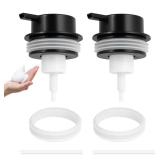 Foam Soap Dispenser Pump 2pcsHead Replacement Spare Plastic Pump Bathroom Countertop