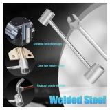 ANZRON Door Hinge Adjustment Tool Set, 2 Pack Double-Ended Flag Door Hinge Wrench Fits 0.55-0.75 & 0.9-0.98 Hinges for Easy Door Alignment and Leveling, Home DIY Hardware Tool