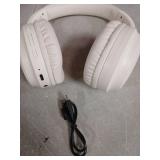 Bingozones Bluetooth Active Noise Cancelling Headphones with Microphone, A10 Wireless Headset Over Ear, 20H+ Playtime, Bluetooth 5.3, Lightweight Wired Headphones for Tablet/PC - Beige