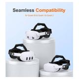 KawayeReal for Meta Quest 3S/Quest 3/Quest 2 Head Strap with Upgraded Soft Cushion Pad Adjustable Comfortable Lightweight VR Headset Strap, VR Accessories Enhanced Support, Elite Strap Replacement