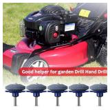 cenoz Crafts Man Lawn Mower Blade Sharpener for Any Power Hand Drill by (5 Packs Blue)