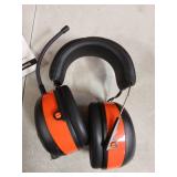 PROHEAR 033 2.0 Upgraded Bluetooth Hearing Protection AM FM Radio Headphones - 31SNR Noise Reduction Ear Muffs with Long-Lasting Stable Rechargeable Battery - 50 Hrs for Mowing Snowblowing - Orange