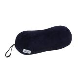 Tempur-Pedic All-Purpose Memory Foam Travel Pillow, Peanut-Shaped Lumbar Pillow for Neck and Back Pressure Relief, Navy