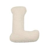 Chpbolly Letter Pillow English Letter Plush Pillow Cozy Lambswool Initial Throw Pillow Alphabets Letter Decorative Cushion Comforting Huggable Stuffed Cushion for Bedroom Sofa 15.7 * 13.8 * 3.9 in