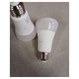 Philips Hue Smart LED A19 Bulb, Warm White Light 2700K, E26 Base, 9W, 810 Lumens, Dimmable, Works with Alexa, Google Assistant, and Apple Home, 2pk