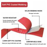 ZALER Waterproof Dog Collar, Adjustable Odor Proof Dog Collars Easy to Clean, Soft Comfortable Pet Collars for Large, Medium Small Dogs (Strawberry Red, L(Length:15.7