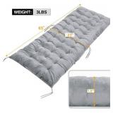 REDCAMP 21" Wider Chaise Lounge Chair Cushion for Patio Furniture, Thicker Soft Comfortable Zero Gravity Chair Pad for Outdoor Indoor Home Office, Grey 65"x21"