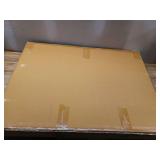 24"x 36" Infinity Mantle Mirror Brass - Threshold: Rust-Resistant, Wall Mount, Modern Decor - Retail: $90