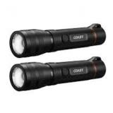 2 pack Coast G60R Waterproof Rechargeable Flashlight - Retail: $60