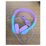 JLab JBuddies Folding Gen 2 Kid s Memory Foam Wired Headphones  Pink/Teal