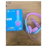 JLab JBuddies Folding Gen 2 Kid s Memory Foam Wired Headphones  Pink/Teal