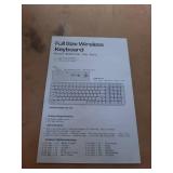 North Full Size Round Pop Key Wireless Keyboard - White: 105 Keys, Radio Frequency (SEE DETAILS)