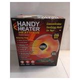HANDY HEATER HEATWAVE 1200-Watt Electric Oscillating Ceramic Parabolic Space Heater - Retail: $80