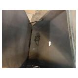 Simpli Home - Shay Mid Century Large Square Coffee Table Storage Ottoman - Distressed Black (See Details) - Retail: $495