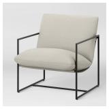Metal Framed Sling Chair Off White - Room Essentials - Retail: $100