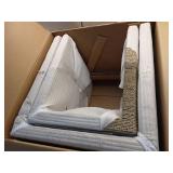 Set of 2 Woven Nesting Tables - Threshold designed with Studio McGee: Rattan Design, No Assembly Required - Retail: $220